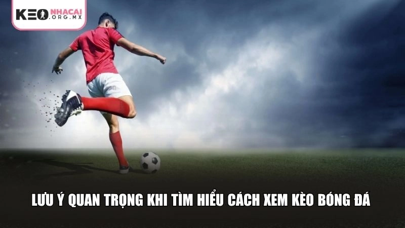 Lưu ý quan trọng khi tìm hiểu cách xem kèo bóng đá