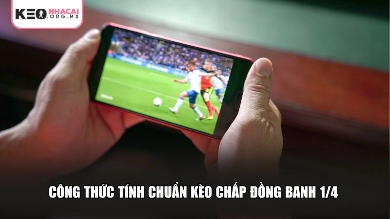 Hướng dẫn công thức tính chuẩn kèo chấp đồng banh 1/4
